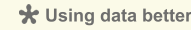 Using data better